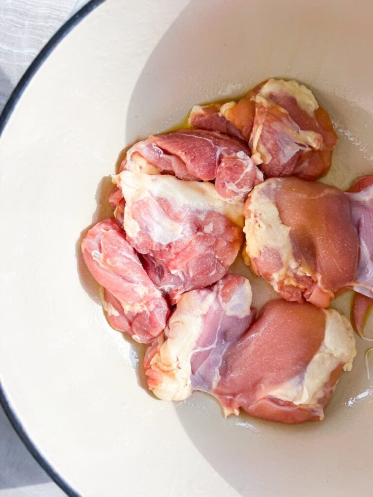 Raw chicken