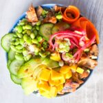 Teriyaki Chicken Poke Bowls.