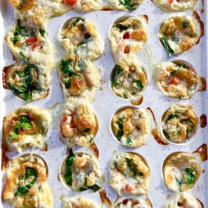Baked egg white bites.