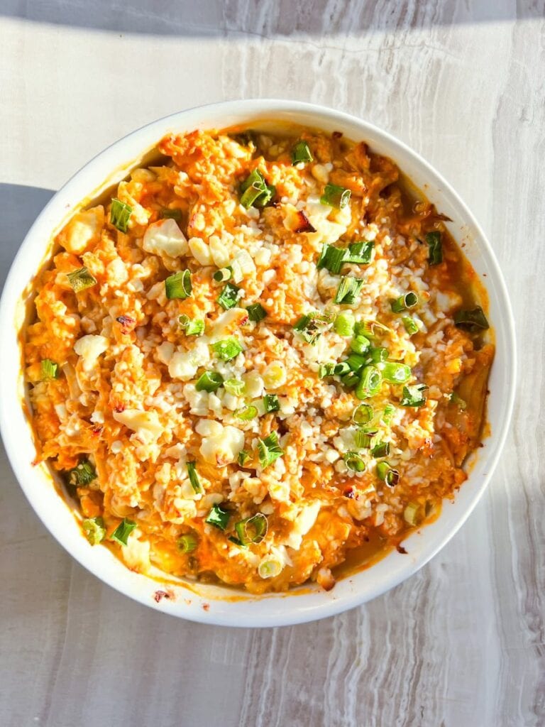 High Protein Buffalo Chicken Dip.