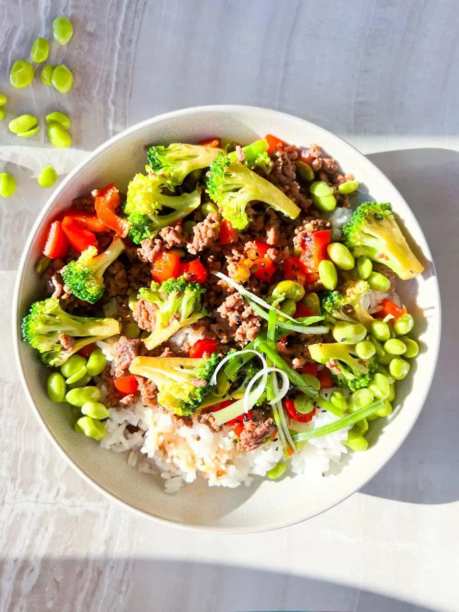 Teriyaki Beef Bowls.