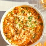 High Protein Buffalo Chicken Dip pinterest.