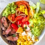 Steak and Rice Bowl.