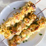 chicken skewers.