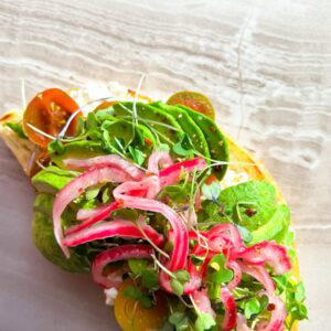 Avocado Cottage Cheese Toast.