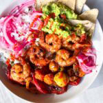 20 Minute Blackened shrimp burrito bowls.