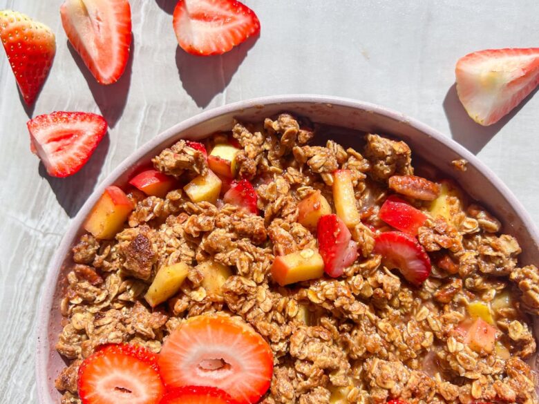 Strawberry Apple Crumble.