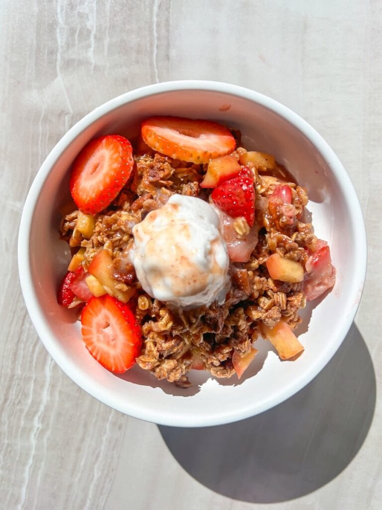 Strawberry Apple Crumble.