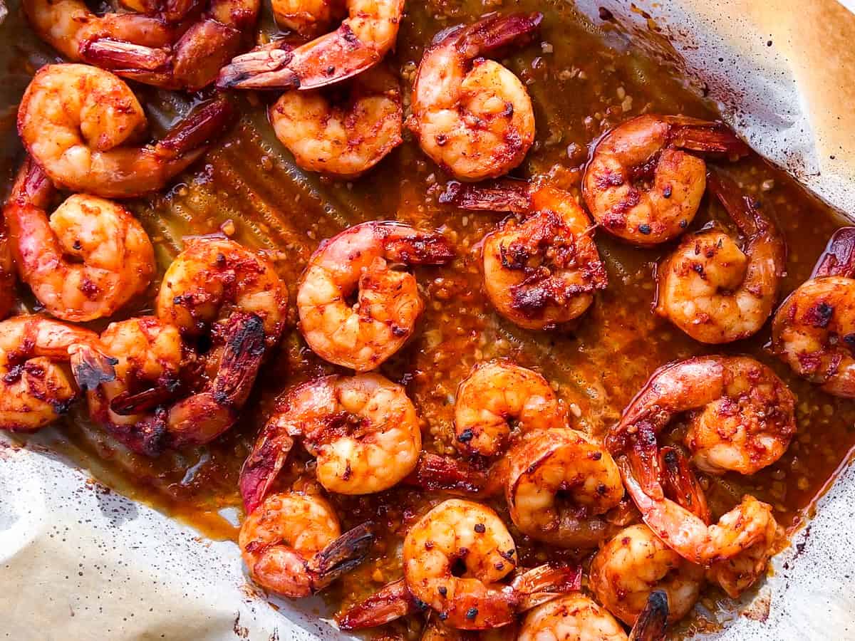 Broiled shrimp.