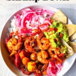 Blackened shrimp bowl.