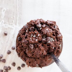 Brownie batter.