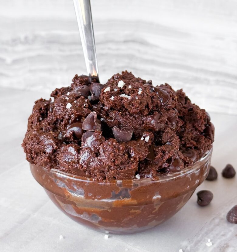 Healthy edible brownie batter.