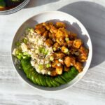 Crispy Sticky Tofu Bowls.