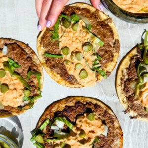 Finished Big Mac Tacos.