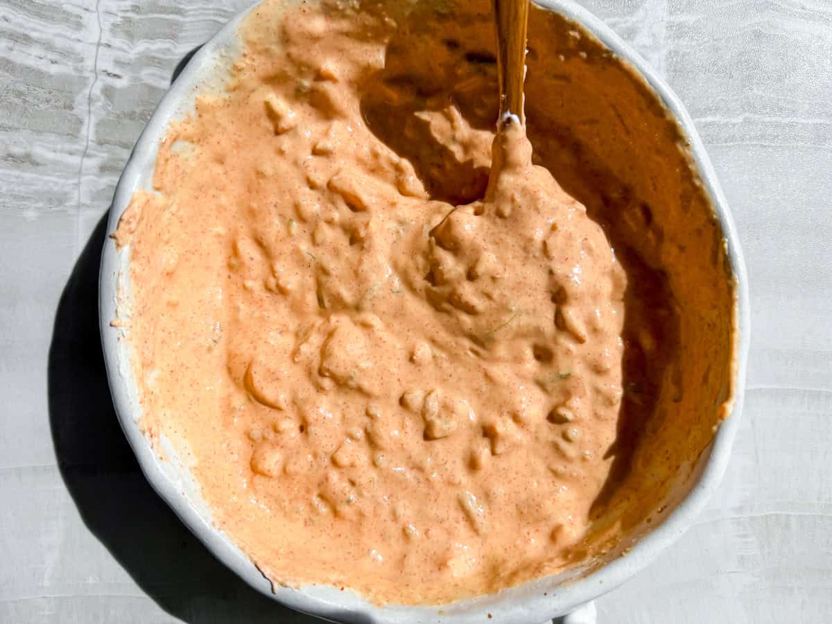 Big Mac Sauce mixed in a bowl.