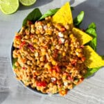 Finished mexican chicken salad.