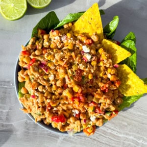 Finished mexican chicken salad.