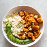 Crispy tofu bowl pinterest.