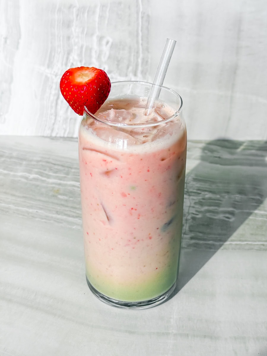 Strawberry Matcha Tea.