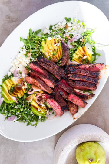 Steak and Arugula Salad.