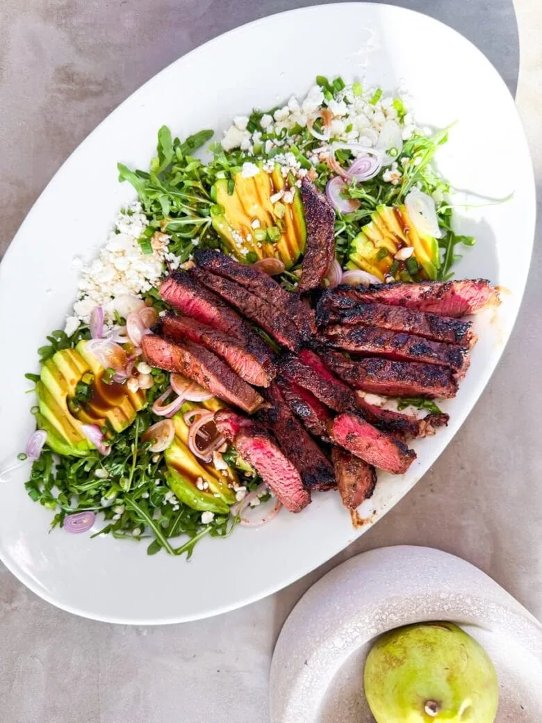Steak and Arugula Salad.
