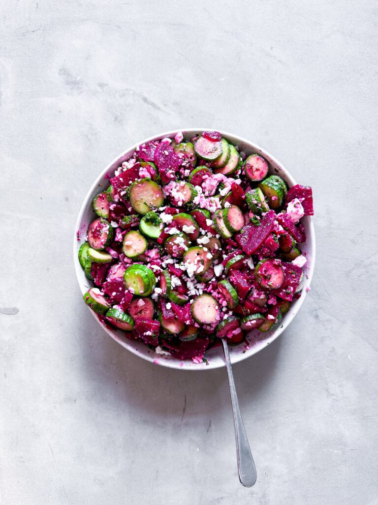 Beet Cucmber salad