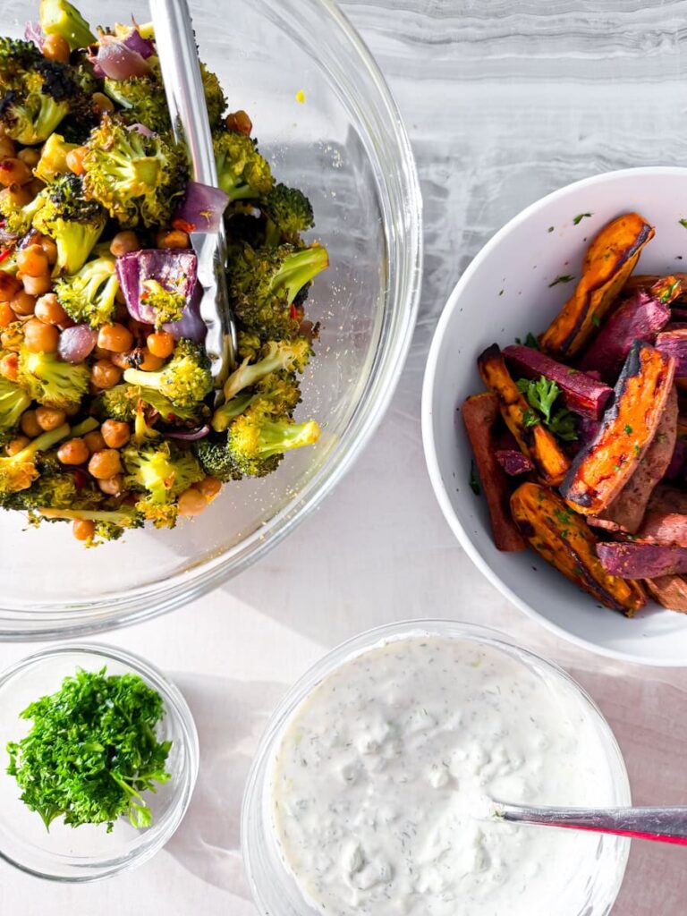 Bowl ingredients.