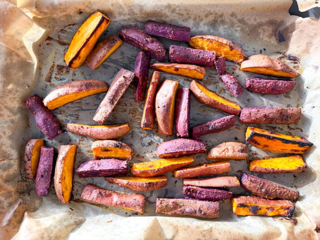 Roasted Sweet Potatoes.