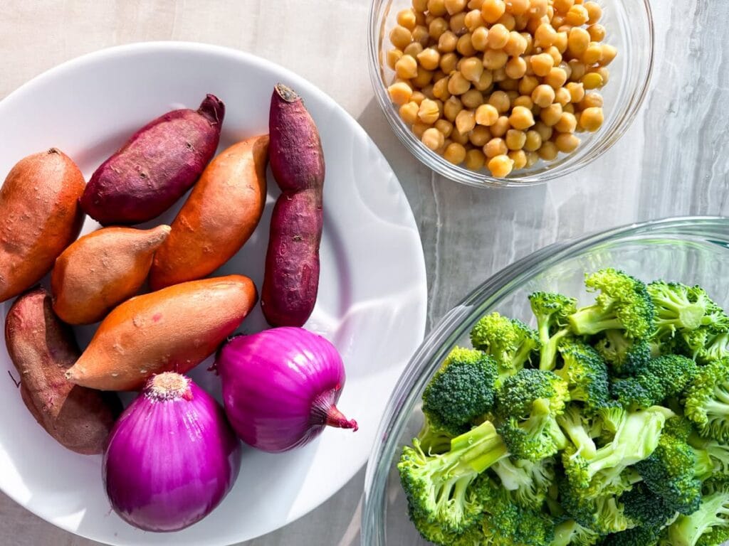 Veggies for the bowls.