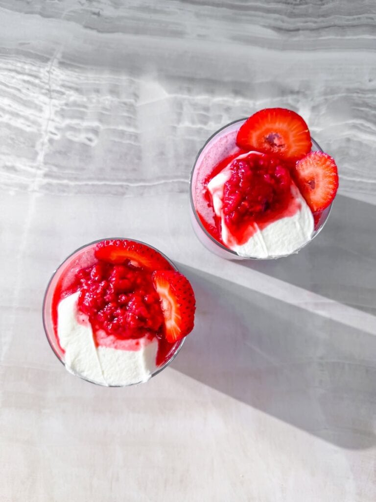 High protein chia pudding.