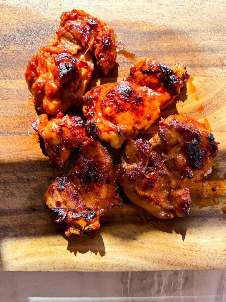Cooked chicken.