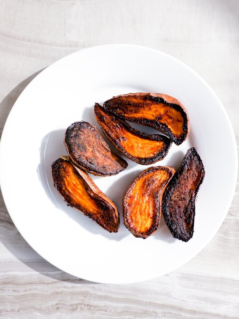 Cooked sweet potatoes