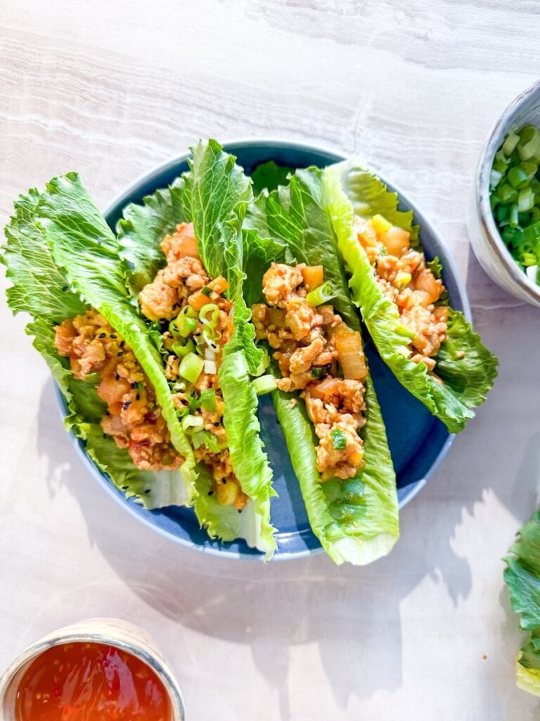 PF CHang’s Copycat CHicken Lettuce Wraps.