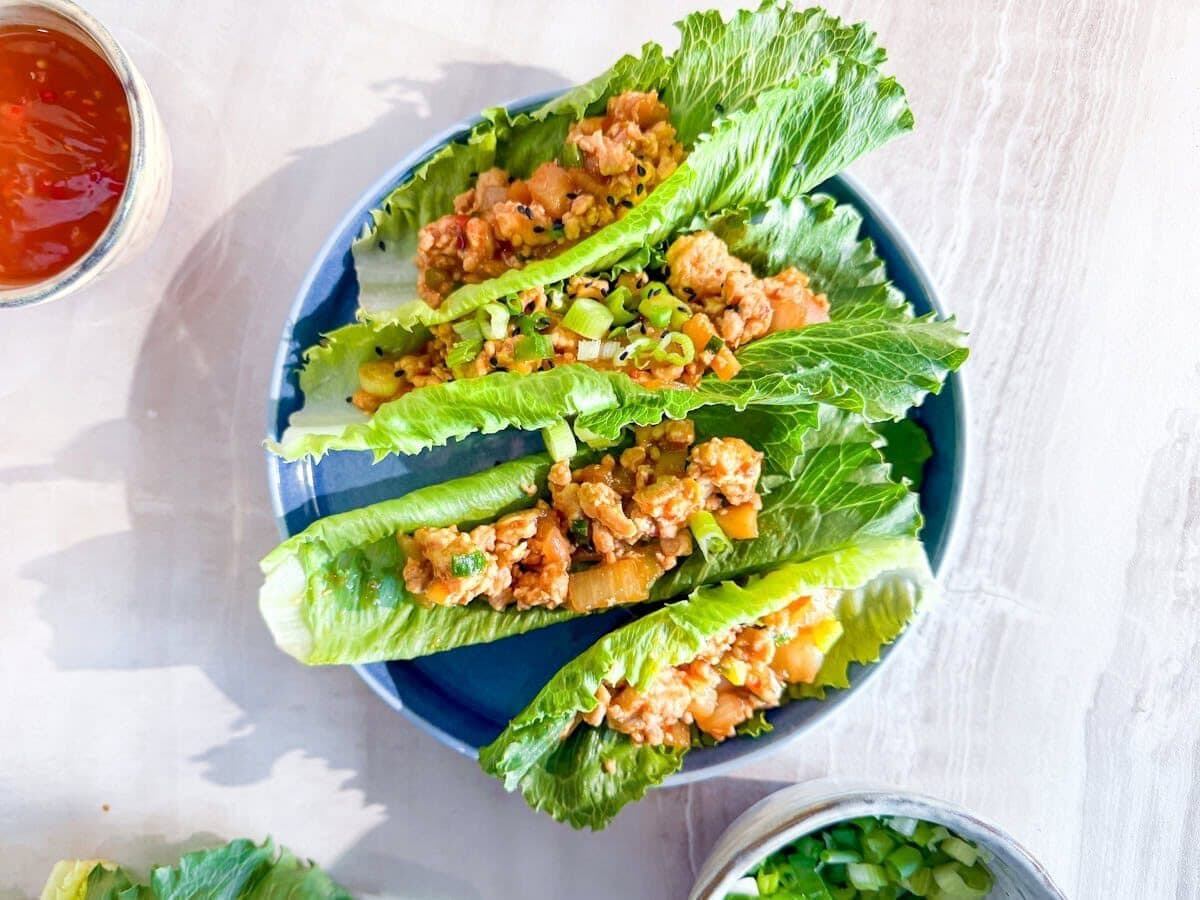 PF CHang’s Copycat CHicken Lettuce Wraps.