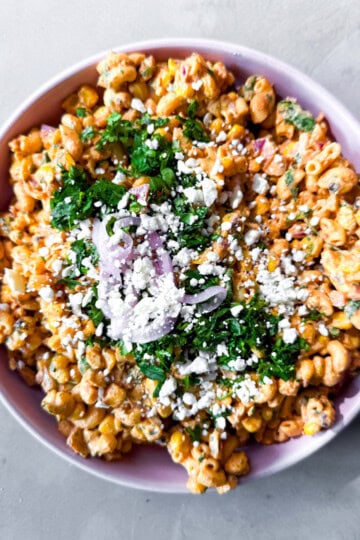 Finished elote pasta salad.