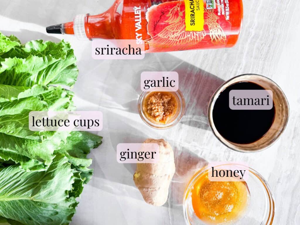 Pf Chang's chicken lettuce wrap ingredients.