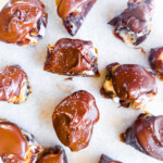 Date snickers pinterest image with words.